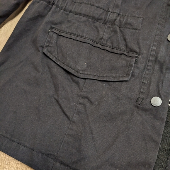 a.n.a Dark Navy Blue Utility Jacket With Pockets - Picture 4 of 16